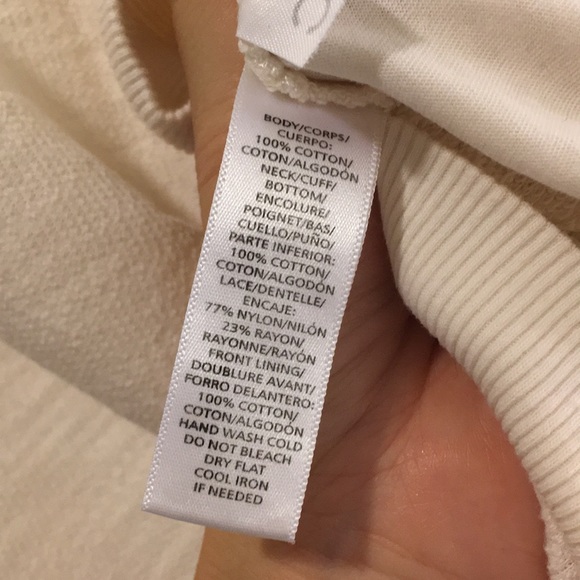 Lace-front sweatshirt - Picture 4 of 4